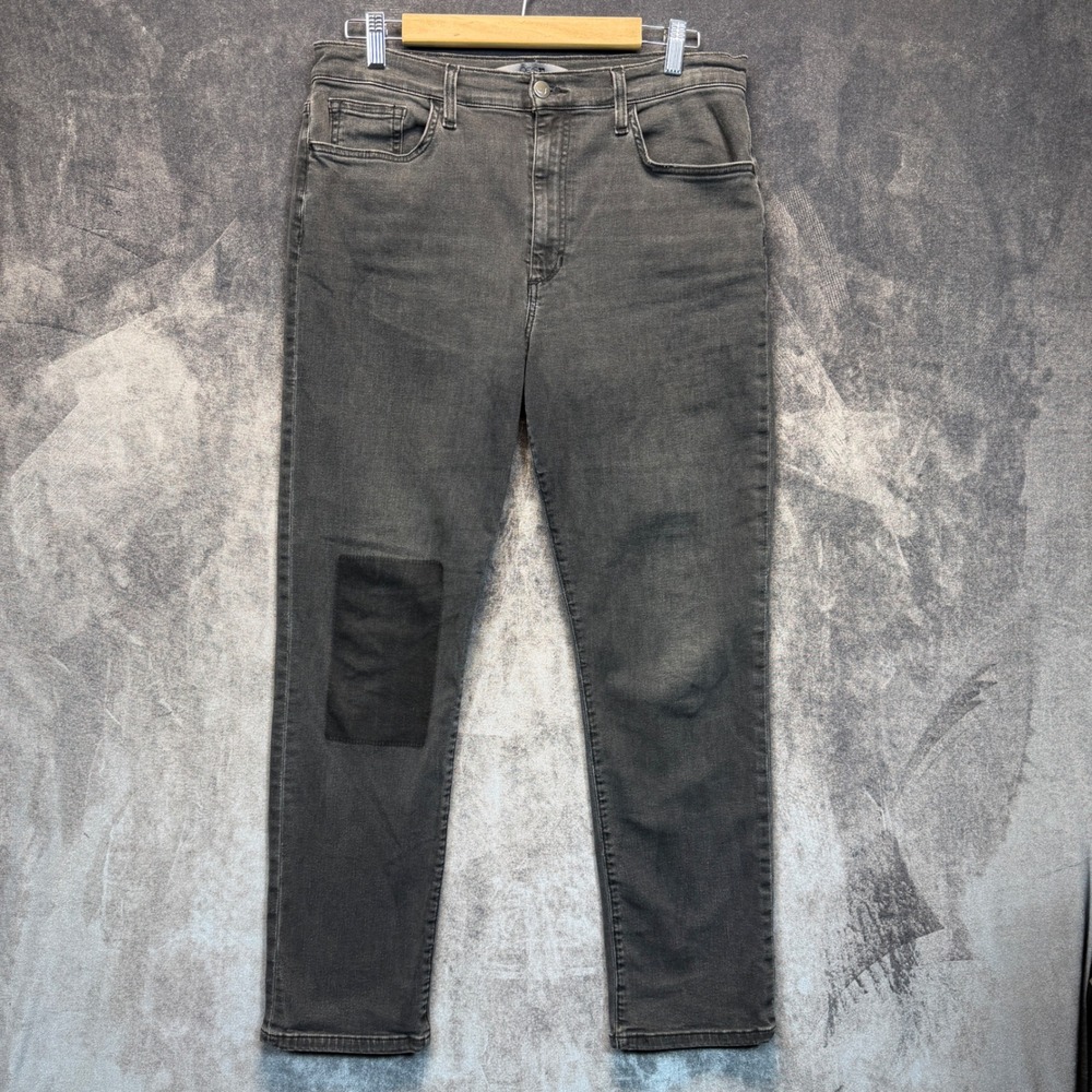 Joe's Jeans Mens 30 Grey Cotton Lyocell Attalia Slim Straight Wash Patch Denim
